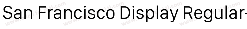 San Francisco Display Regular字体转换